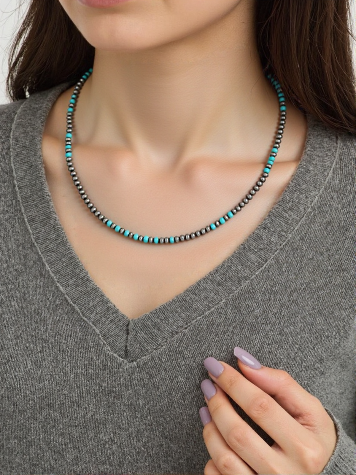 Blue Mesa Turquoise & Silver Necklace