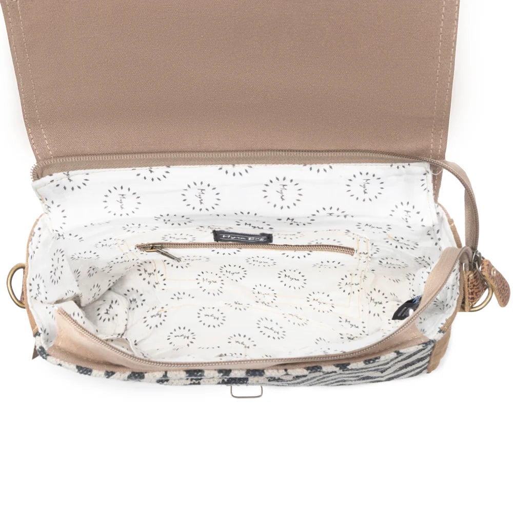 Pearl Ridge Hair-On Hide Messenger Bag