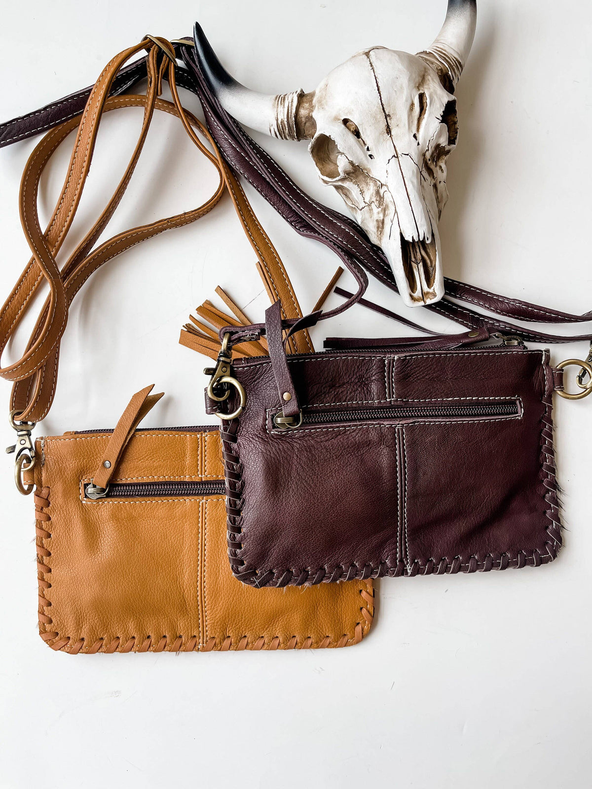 Cimarron Hide Tooled Mini Crossbody