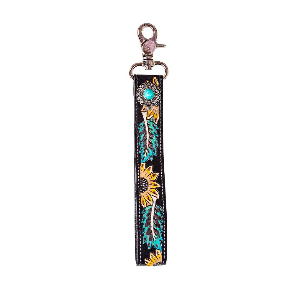 Western Trail Leather Key Fob
