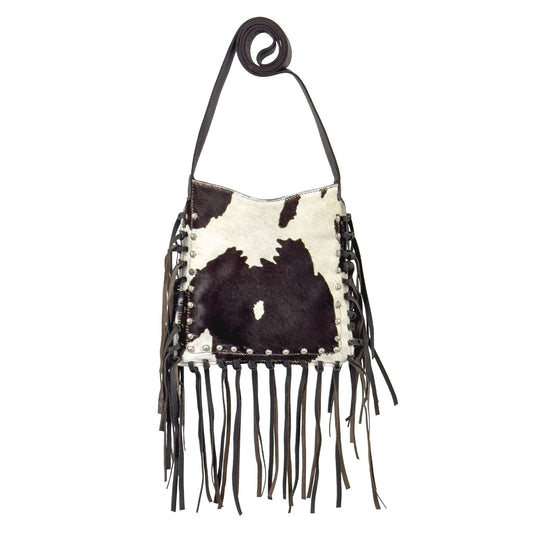 Midnight Range Hair-On Fringe Crossbody