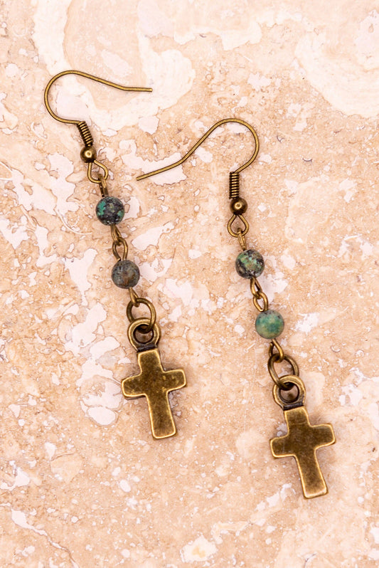 Frontier Faith African Turquoise Earrings