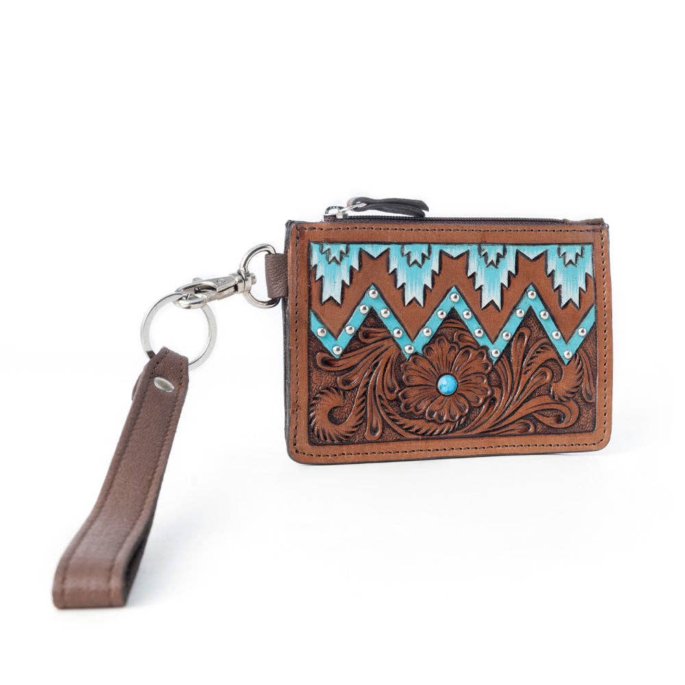 Prairie Stitch RFID Wristlet Card Holder