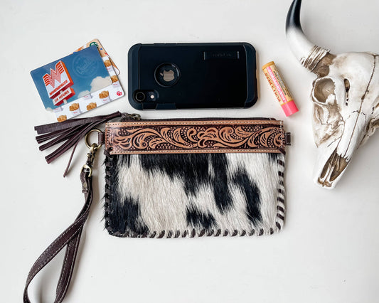 Cimarron Hide Tooled Mini Crossbody