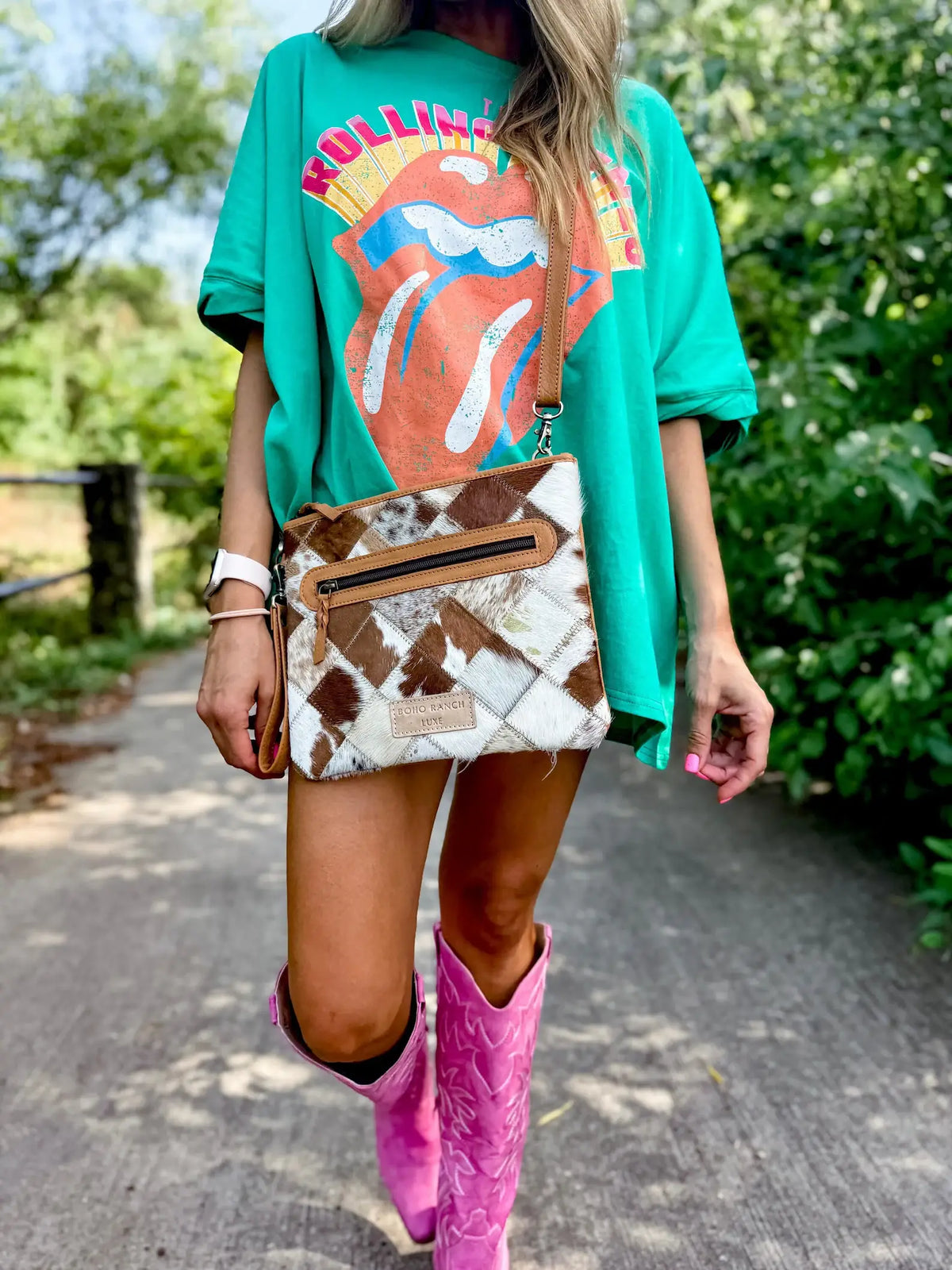 Saddlewood Hide Convertible Crossbody