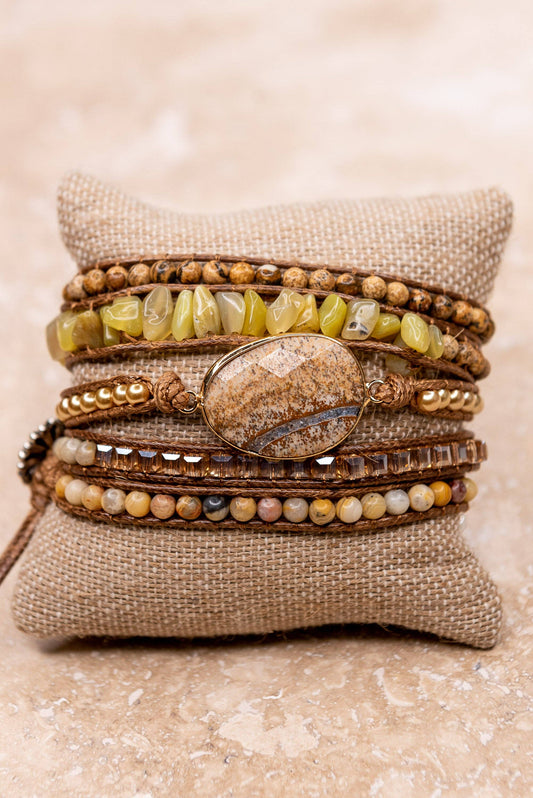 Golden Prairie Wrap Bracelet