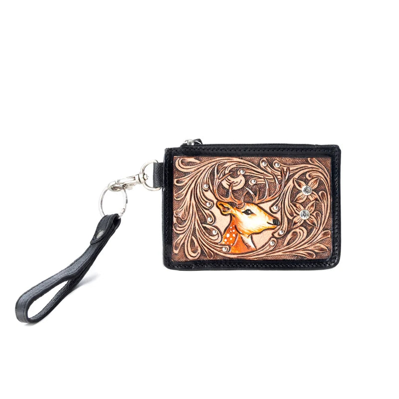 Prairie Stitch RFID Wristlet Card Holder