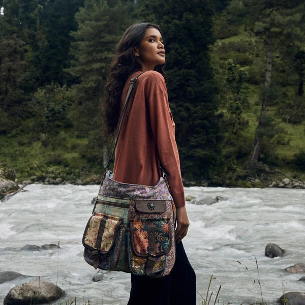 Garden Trail Patchwork Shoulder Bag