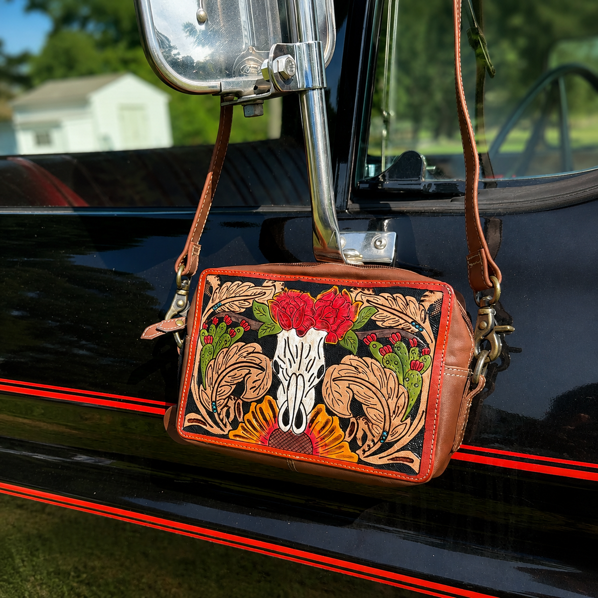 Longhorn Bloom Crossbody