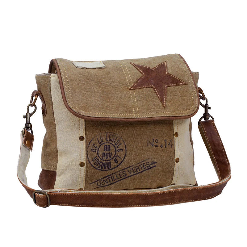 Lone Star Vintage Canvas Shoulder Bag