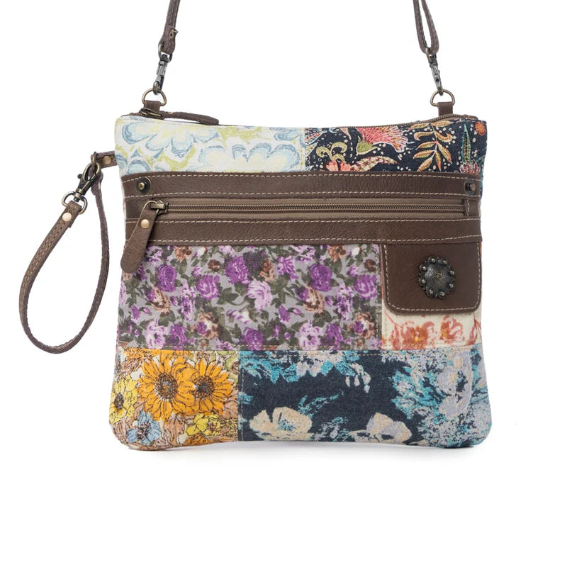 Wildflower Mosaic Vintage Crossbody