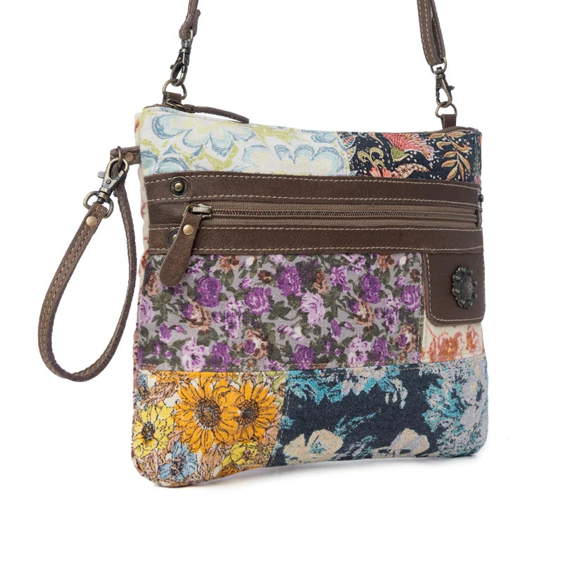 Wildflower Mosaic Vintage Crossbody