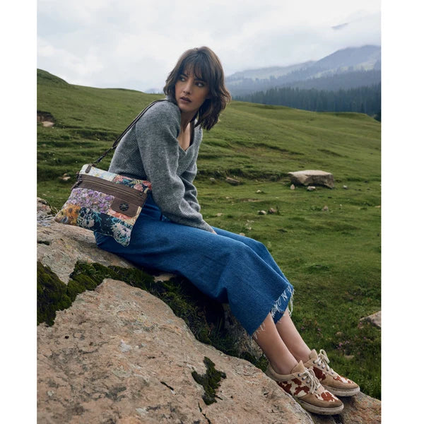 Wildflower Mosaic Vintage Crossbody