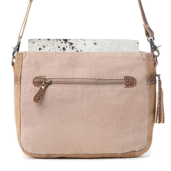 Pearl Ridge Hair-On Hide Messenger Bag