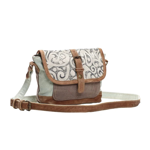 Prairie Leaf Vintage Canvas Crossbody