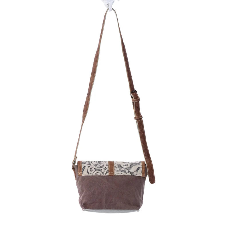 Prairie Leaf Vintage Canvas Crossbody