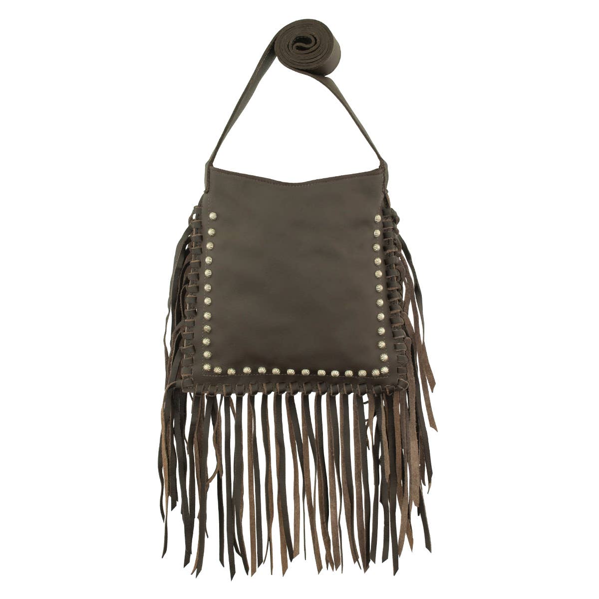Midnight Range Hair-On Fringe Crossbody