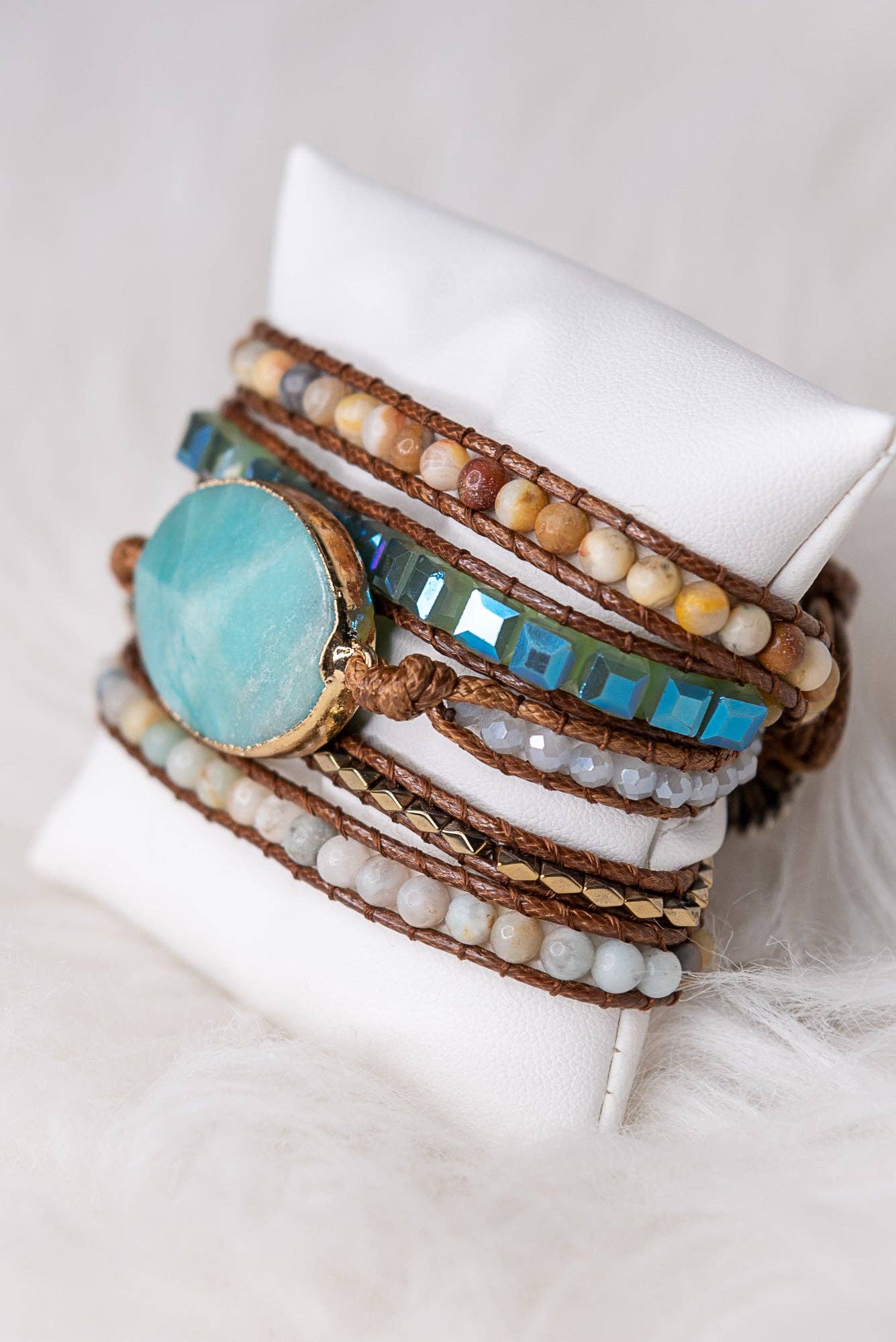 Canyon Sky Amazonite Wrap Bracelet