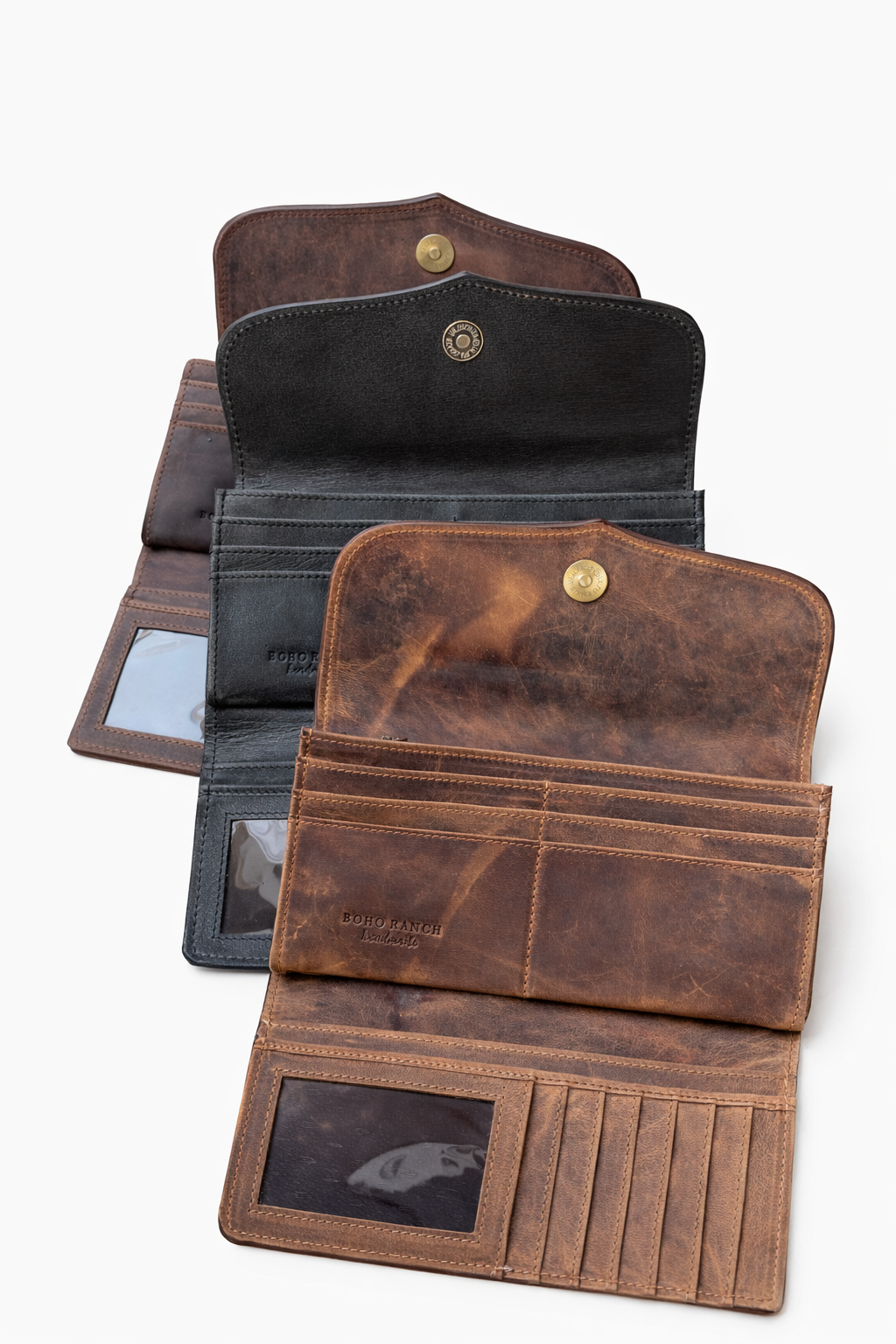 Sage Hollow Hair-On Hide Wallet