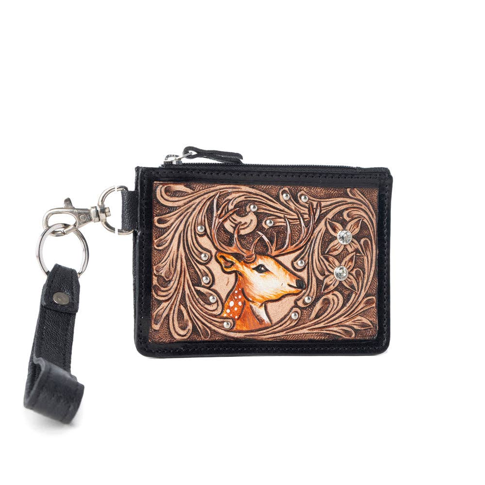 Prairie Stitch RFID Wristlet Card Holder