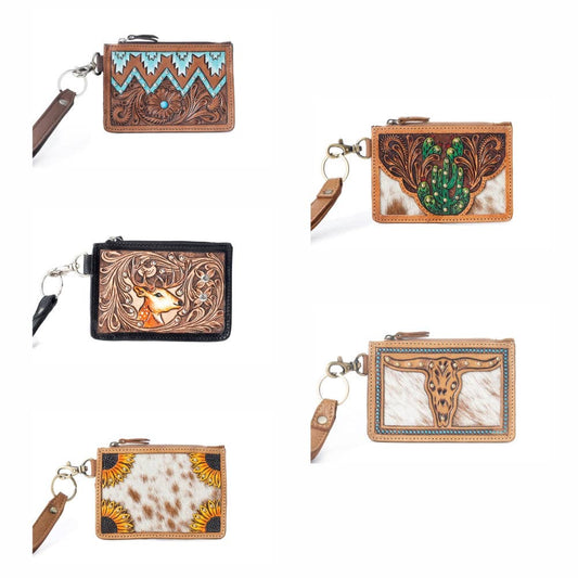 Prairie Stitch RFID Wristlet Card Holder