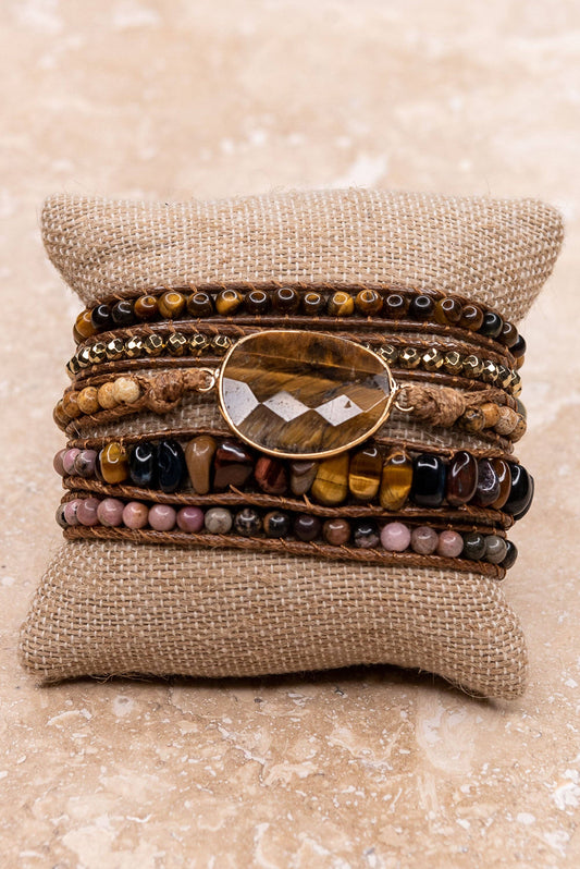 Golden Mesa Tiger's Eye Wrap Bracelet