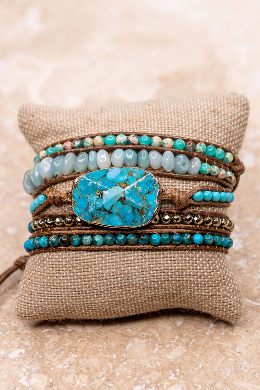 High Plains Turquoise Wrap Bracelet