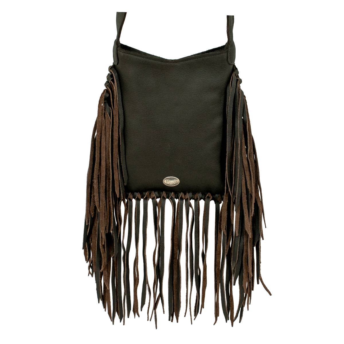 Midnight Range Hair-On Fringe Crossbody