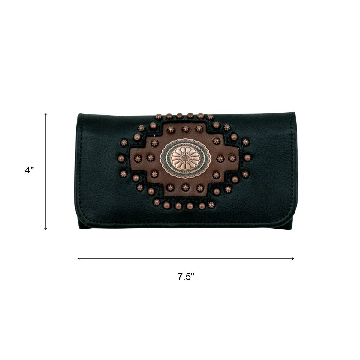 Midnight Copper Tri-Fold Wallet