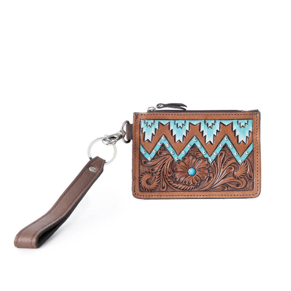 Prairie Stitch RFID Wristlet Card Holder