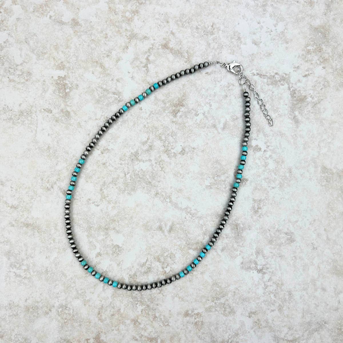 Blue Mesa Turquoise & Silver Necklace